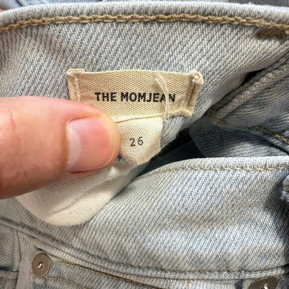 Madewell The Momjean in Harman Wash Raw Hem Light wash 26 - Picture 9 of 16